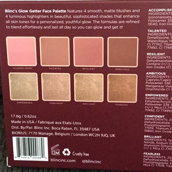 BLINC Glowgetter Face Palette, NEW! - Picture 5 of 6